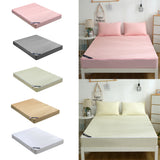 Maxbell Waterproof Fitted Bedding Mattress Cover Towel Cloth Bed Sheet White_L