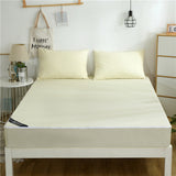 Maxbell Waterproof Fitted Bedding Mattress Cover Towel Cloth Bed Sheet Beige_S