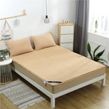 Maxbell Waterproof Fitted Bedding Mattress Cover Towel Cloth Bed Sheet Camel_L