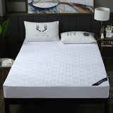 Maxbell Waterproof Cotton Bedding Fitted Sheet/Bed Cover  White_150x200cm