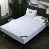 Maxbell Waterproof Cotton Bedding Fitted Sheet/Bed Cover  White_180x200cm