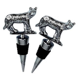 Maxbell 2 Pcs Christmas Wine Bottle Metal Stopper Parties Bar Supplies Tiger Shaped