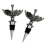 Maxbell 2 Pcs Christmas Wine Bottle Metal Stopper Parties Bar Supplies   Bird Shaped