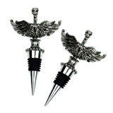 Maxbell 2 Pcs Christmas Wine Bottle Metal Stopper Parties Bar Supplies   Bird Shaped