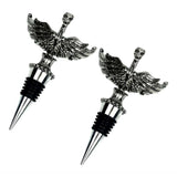 Maxbell 2 Pcs Christmas Wine Bottle Metal Stopper Parties Bar Supplies   Bird Shaped