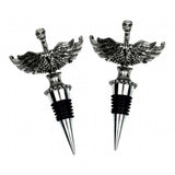 Maxbell 2 Pcs Christmas Wine Bottle Metal Stopper Parties Bar Supplies   Bird Shaped