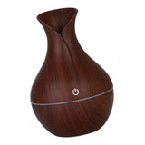 Maxbell 130ml Wood Grain USB Air Mist Humidifier Essential Oil Diffuser Coffee