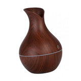 Maxbell 130ml Wood Grain USB Air Mist Humidifier Essential Oil Diffuser Coffee