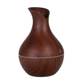 Maxbell 130ml Wood Grain USB Air Mist Humidifier Essential Oil Diffuser Coffee