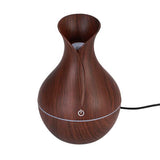 Maxbell 130ml Wood Grain USB Air Mist Humidifier Essential Oil Diffuser Coffee