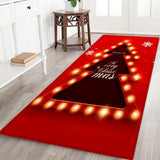 Maxbell Christmas Floor Mat Living Room Area Carpet Rug 47x16inch Christmas Tree