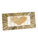 Maxbell Christmas Floor Mat Living Room Area Carpet Rug 47x16inch Heart
