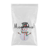 Maxbell Felt Snowman Christmas Wall Ornaments Holiday Decorations Red-Green Scarf