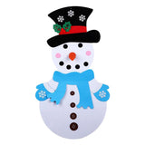 Maxbell Felt Snowman Christmas Wall Ornaments Holiday Decorations Blue Scarf