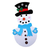 Maxbell Felt Snowman Christmas Wall Ornaments Holiday Decorations Blue Scarf