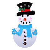Maxbell Felt Snowman Christmas Wall Ornaments Holiday Decorations Blue Scarf