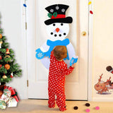 Maxbell Felt Snowman Christmas Wall Ornaments Holiday Decorations Blue Scarf
