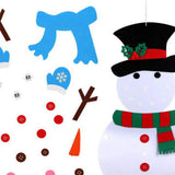 Maxbell Felt Snowman Christmas Wall Ornaments Holiday Decorations Blue Scarf