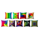 Maxbell Colorful Bed Decor Soft Square Throw Pillow Case Cushion Covers  A