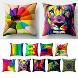Maxbell Colorful Bed Decor Soft Square Throw Pillow Case Cushion Covers  A