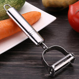 2-in-1 Stainless Steel  Kitchen Peel Remove Utensil  Vegetable Scratch Knife