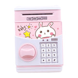 Maxbell Maxbell Electronic Cash Roller Piggy Bank Coin Money Saving Box Kids Toy Pink Rabbit