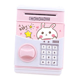 Maxbell Maxbell Electronic Cash Roller Piggy Bank Coin Money Saving Box Kids Toy Pink Rabbit