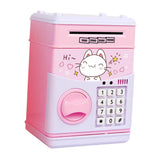 Maxbell Maxbell Electronic Cash Roller Piggy Bank Coin Money Saving Box Kids Toy Pink Cat