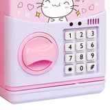 Maxbell Maxbell Electronic Cash Roller Piggy Bank Coin Money Saving Box Kids Toy Pink Cat