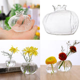 Maxbell 10xMini Pomegranate Glass Vase Handmade Flower Pot Hydroponic Flower Crafts S