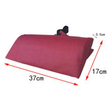 Lounge Chair Lunch Break Folding Wicker Chair Sponge Pillow Wine Red