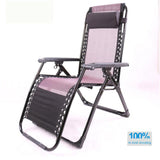 Lounge Chair Lunch Break Folding Wicker Chair Sponge Pillow Small Grid