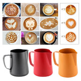 Latte Art Milk Frothing Pitcher Milk Chocolate Milk Espresso Jug Black