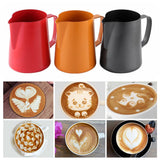 Latte Art Milk Frothing Pitcher Milk Chocolate Milk Espresso Jug Black