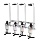 Maxbell 2xWall Mount 4-station Liquor Wine Dispenser Machine Bar Drinking Pourers 45ml