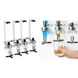 Maxbell 2xWall Mount 4-station Liquor Wine Dispenser Machine Bar Drinking Pourers 45ml