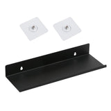 Damage-Free Floating Wall Mount Shelf for Home Organizer Office Speaker Black M