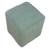 Foot Stool Slipcover Stretch Ottoman Rectangle Footstool Cover Green