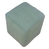 Foot Stool Slipcover Stretch Ottoman Rectangle Footstool Cover Green