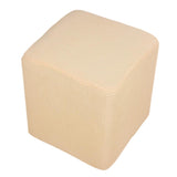 Foot Stool Slipcover Stretch Ottoman Rectangle Footstool Cover Beige