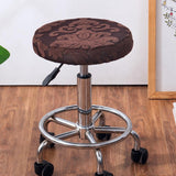 Stool Cover Round Bar Cafe Stool Seat Protector Stool Seat Cushion Brownness