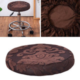 Stool Cover Round Bar Cafe Stool Seat Protector Stool Seat Cushion Brownness