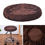 Stool Cover Round Bar Cafe Stool Seat Protector Stool Seat Cushion Brownness