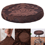 Stool Cover Round Bar Cafe Stool Seat Protector Stool Seat Cushion Brownness