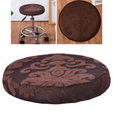 Stool Cover Round Bar Cafe Stool Seat Protector Stool Seat Cushion Brownness