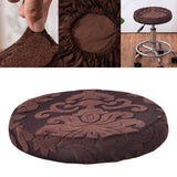 Stool Cover Round Bar Cafe Stool Seat Protector Stool Seat Cushion Brownness