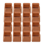 Silicone Chair Leg Caps Feet Cover Pads Protectors Brown Square