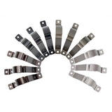 Maxbell 5xAdjustable 19-25mm Curtain Rod Brackets Window Blind Rod Holders Home Decor 22mm silver