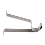 Maxbell 3xAdjustable 19-25mm Curtain Rod Brackets Window Blind Rod Holders Home Decor 22mm silver