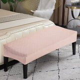 Bench High Stretch Slipcover Dining Room Bench Seat Cushion Cover Camel